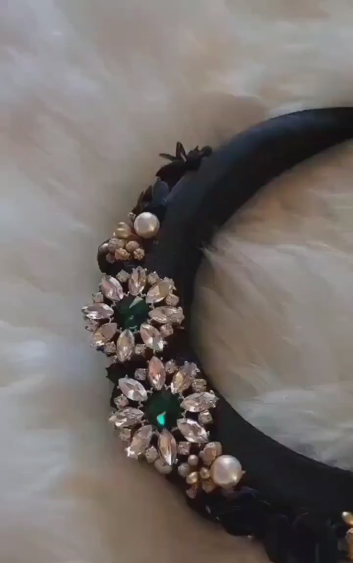 Flower-Rhinestone headbands